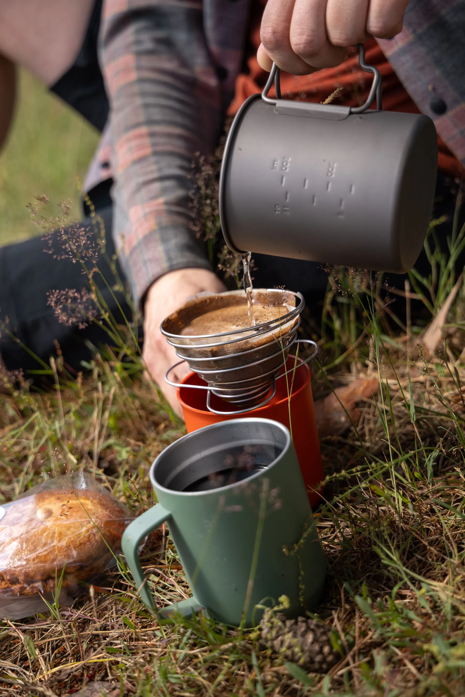 Slow coffee in het bos